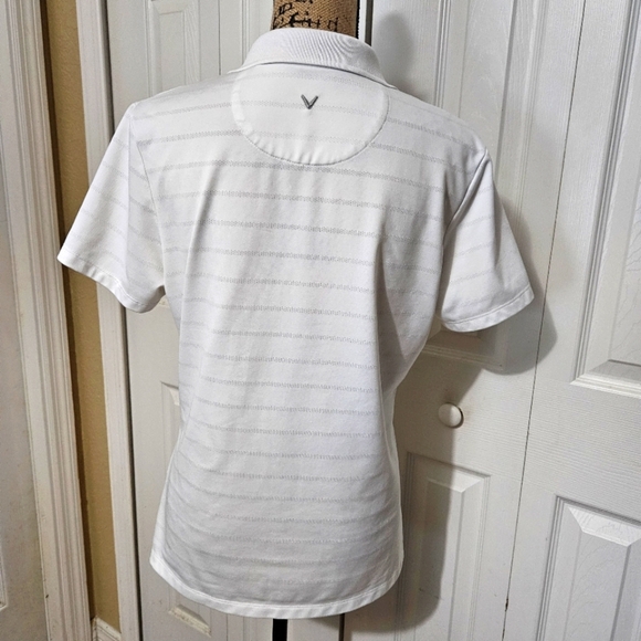 Callaway Women's White Golf Polo Size L - Picture 4 of 10